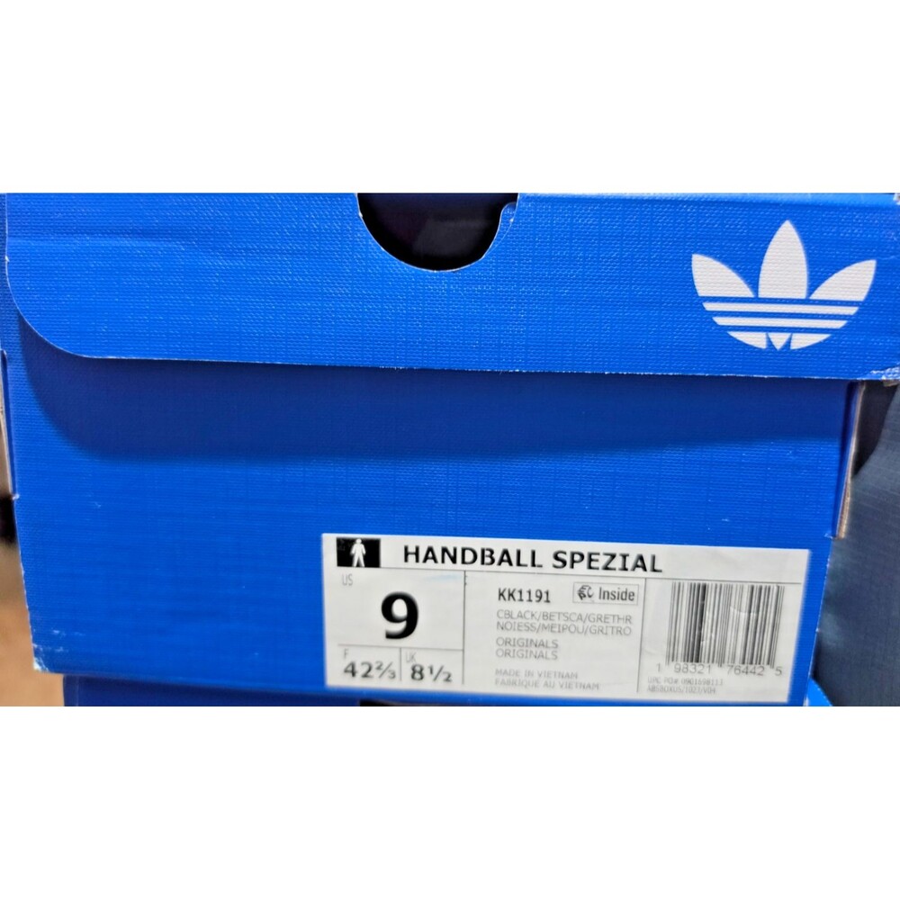 Adidas Handball Spezial Black Red Gum Men's 9 Women's 10 KK1191 NIB - Picture 6 of 6